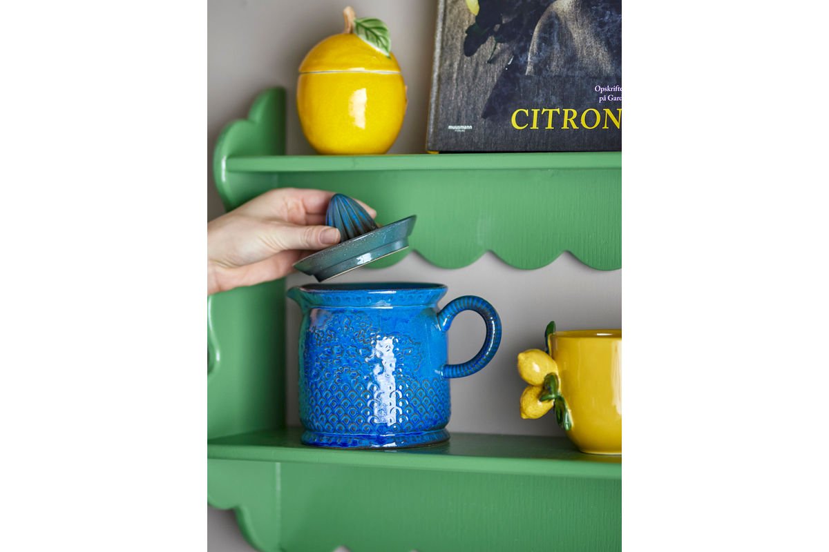 Zitronensaftpresse Selene – Steingut mit reaktiver Glasur, Blau Design