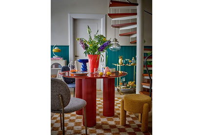 Luxusbetten24 Olina Dekorative Glasvase Orange