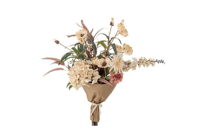 Luxusbetten24 Noa Künstlicher Blumenstrauß Sanfte Naturtöne