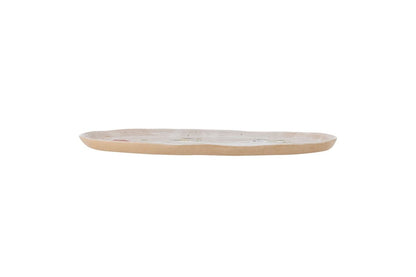 Luxusbetten24 Calisa Servierplatte Handbemalte mit Floralem Design Bunt