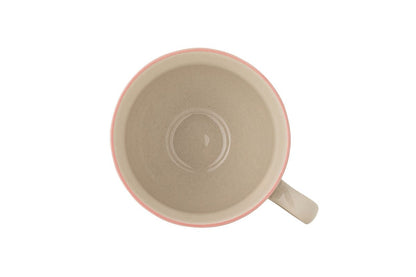 Becher-Set Lunelle – Handbemaltes Steingut mit floralen Motiven (4er-Set)