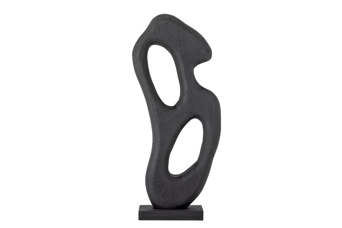 Luxusbetten24 Romi Dekoobjekt Skulpturales Holzdesign Schwarz