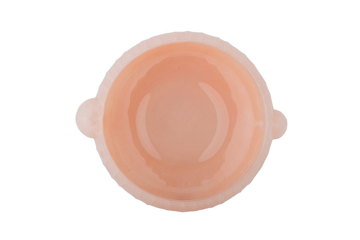Marli Handgefertigte Glasschale in Zartem Rosé