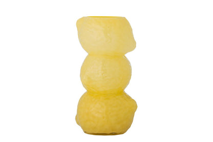 Luxusbetten24 Solaro Vase Gelbes Glas Gelb