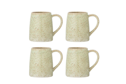 Becher-Set Jana – Steingut mit reaktiver Glasur (4er-Set)