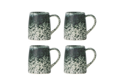 Becher-Set Jana – Steingut mit reaktiver Glasur (4er-Set)