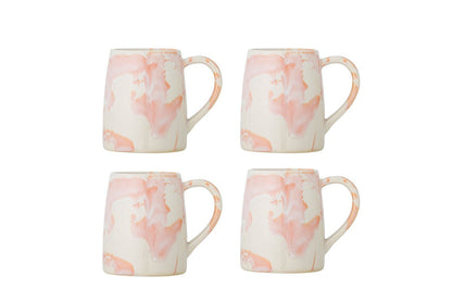 Becher-Set Jana – Steingut mit reaktiver Glasur (4er-Set)
