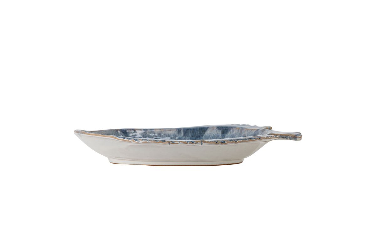 Luxusbetten24 Jule Servierplatte Fischform Blau