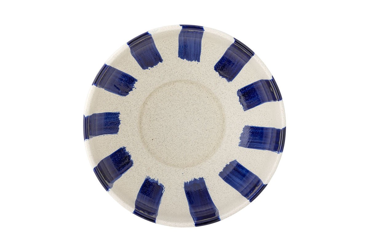Luxusbetten24 Cala Schale Handbemalt Blau