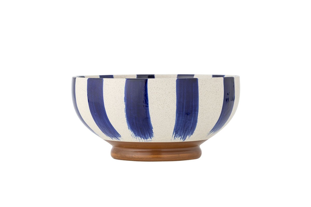 Luxusbetten24 Cala Schale Handbemalt Blau