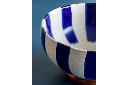 Luxusbetten24 Cala Schale Handbemalt Blau