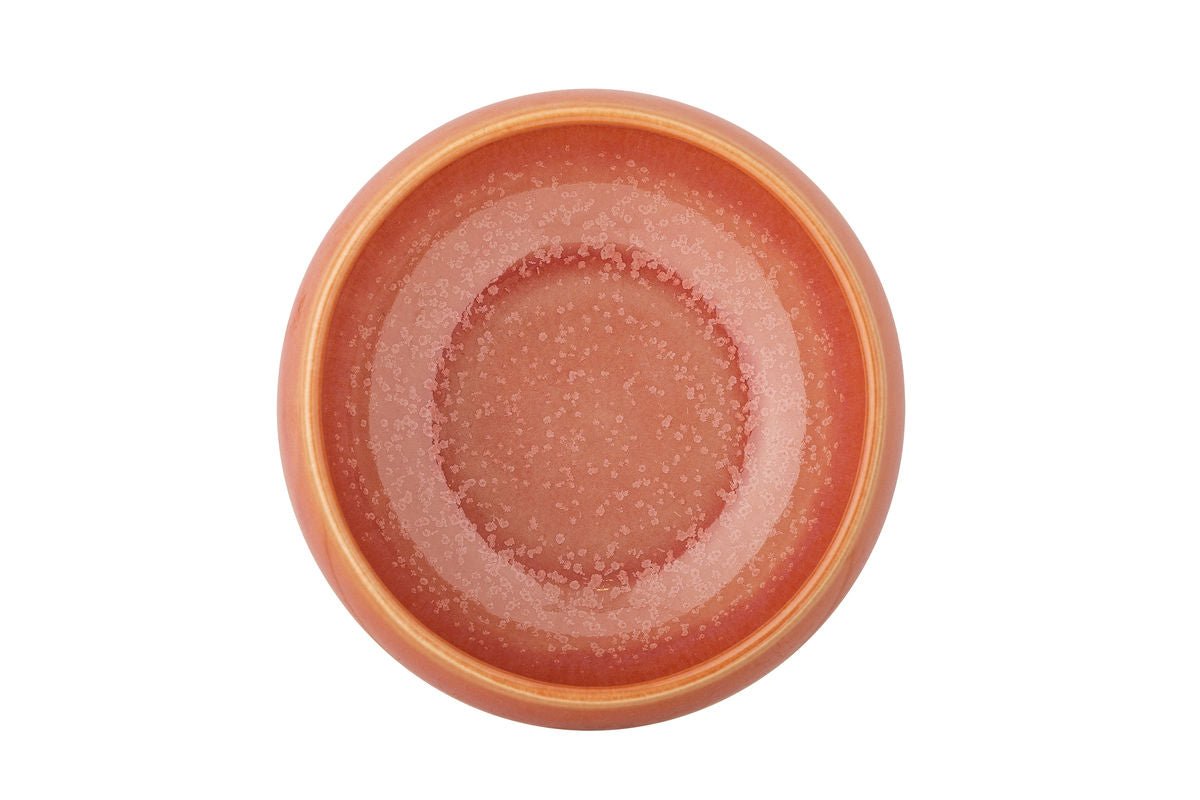 Luxusbetten24 Schalen-Set Yuri – Reaktive Glasur in Rosé (4er-Set)