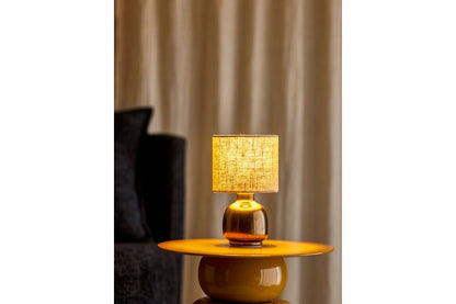 Tischlampe Aurea Aus Steingut In Bronze – Elegantes Designobjekt