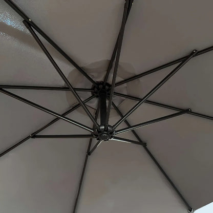 Akord Parasol de Jardín Octogonal Gris
