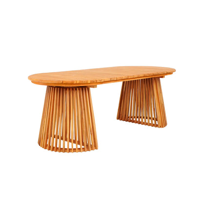 Luxusbetten24 Orvessa Gartentisch Teakholz Natur 180 cm Für Garten