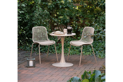 Garten Beistelltisch Serevina - modernes Design in Taupe