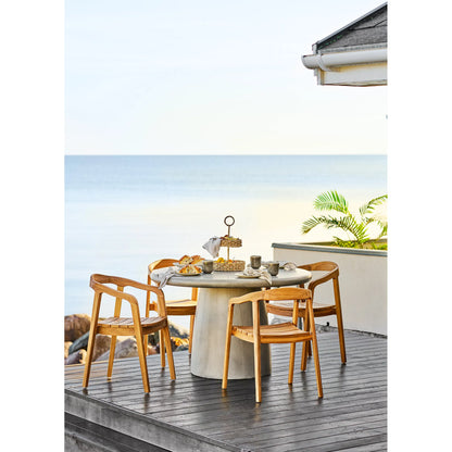 Luxusbetten24 Fjandria Garten Esstisch Grau 180cm Design Robust