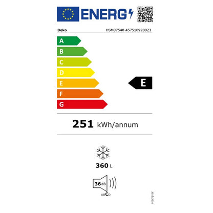 BekoHSM37540 Congelador Cofre Pose Libre MinFrost Clase E 40 dB