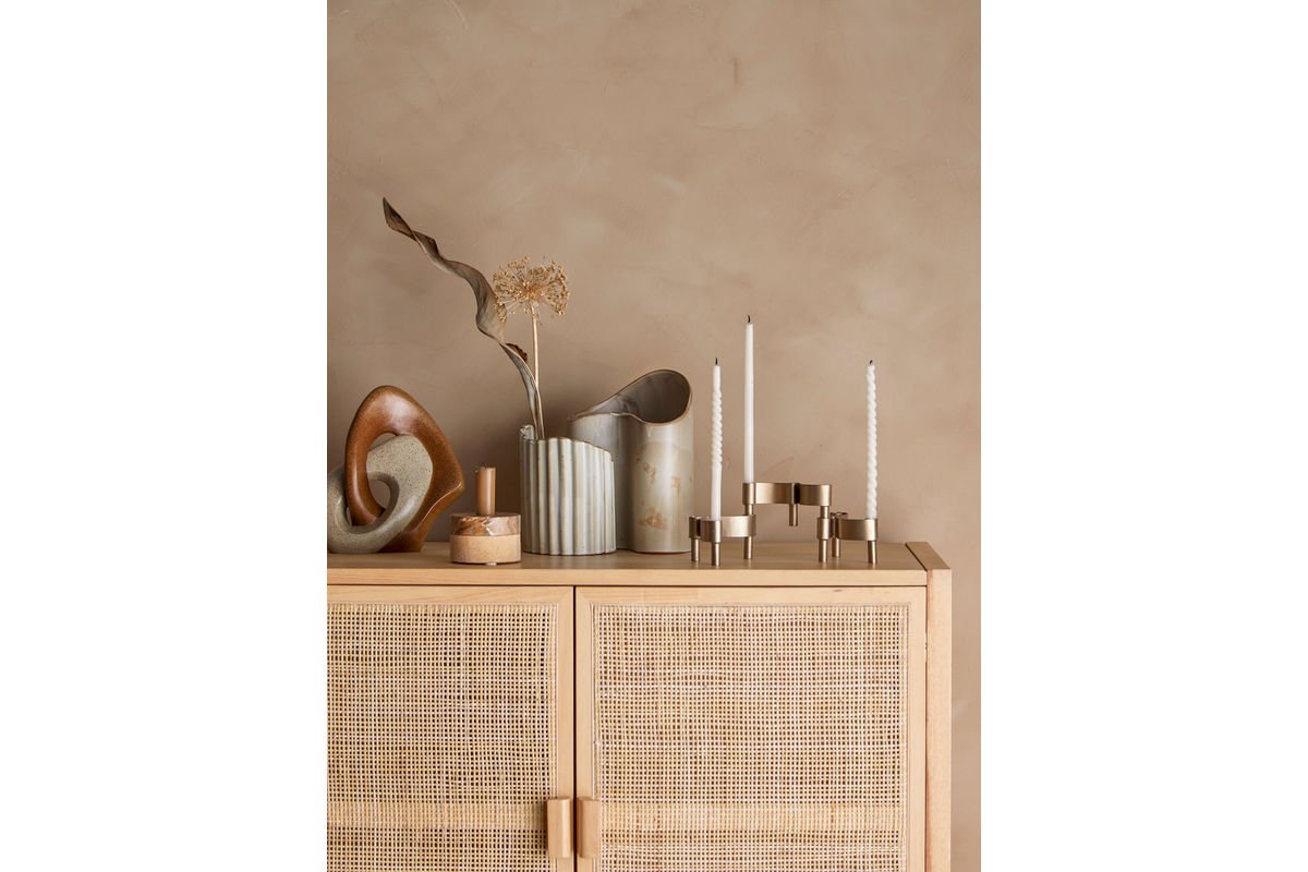 Luxusbetten24 Caloma Vasenset Braunes Steingut Braun