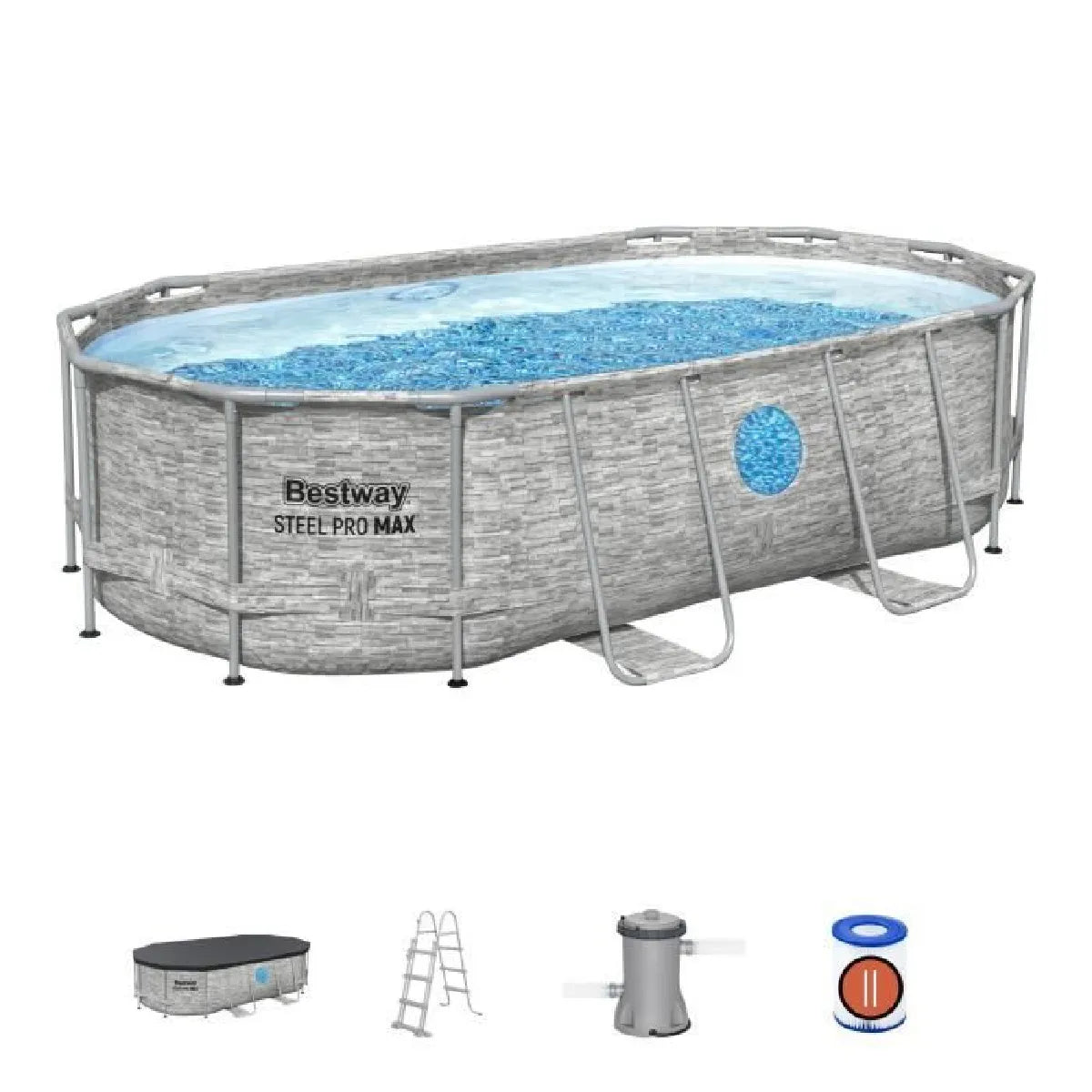 Bestway Steel Pro MAX Piscina Tubular Ovale 427x250x100 cm