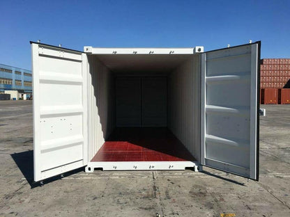 Contenedores Ejido Contenitore Marittimo 20 Piedi Doppia Porta Bianco