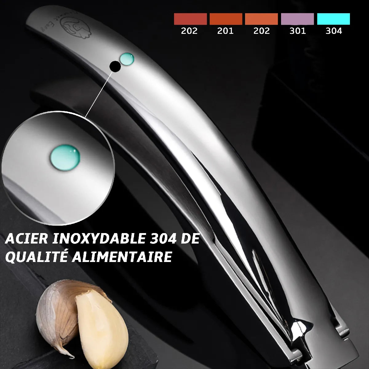 Presse-Ail Inox Édition Cœur Gourmet Easy Inox MKR00013375917