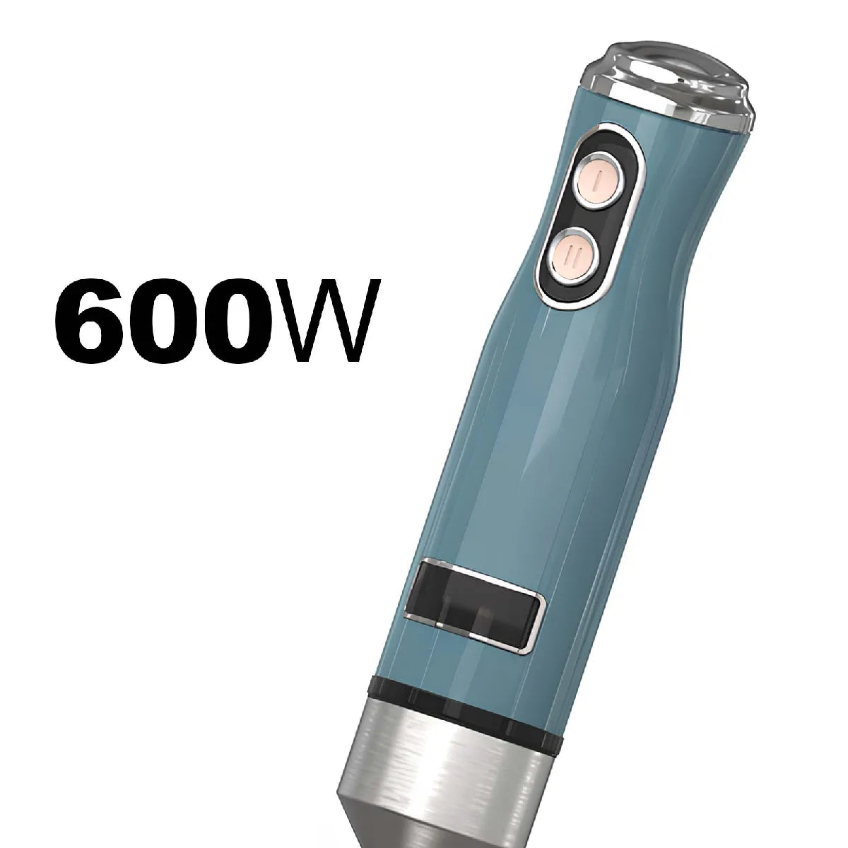 Avizar Batidora Inmersión 600W Motor Cobre Pie Inoxidable Azul