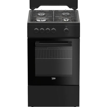 Cocina de gas Beko FSG522DBC 4 quemadores negro 68 L