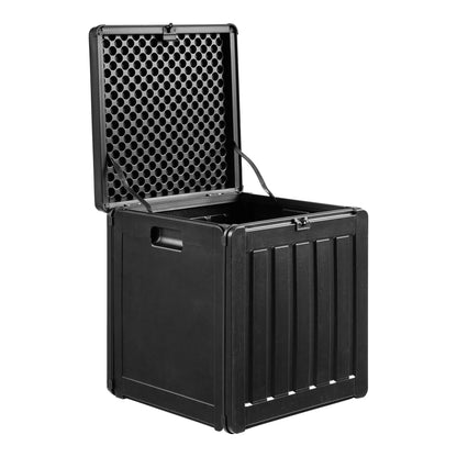 Garten Aufbewahrungsbox Kaldina mit Deckel Schwarz