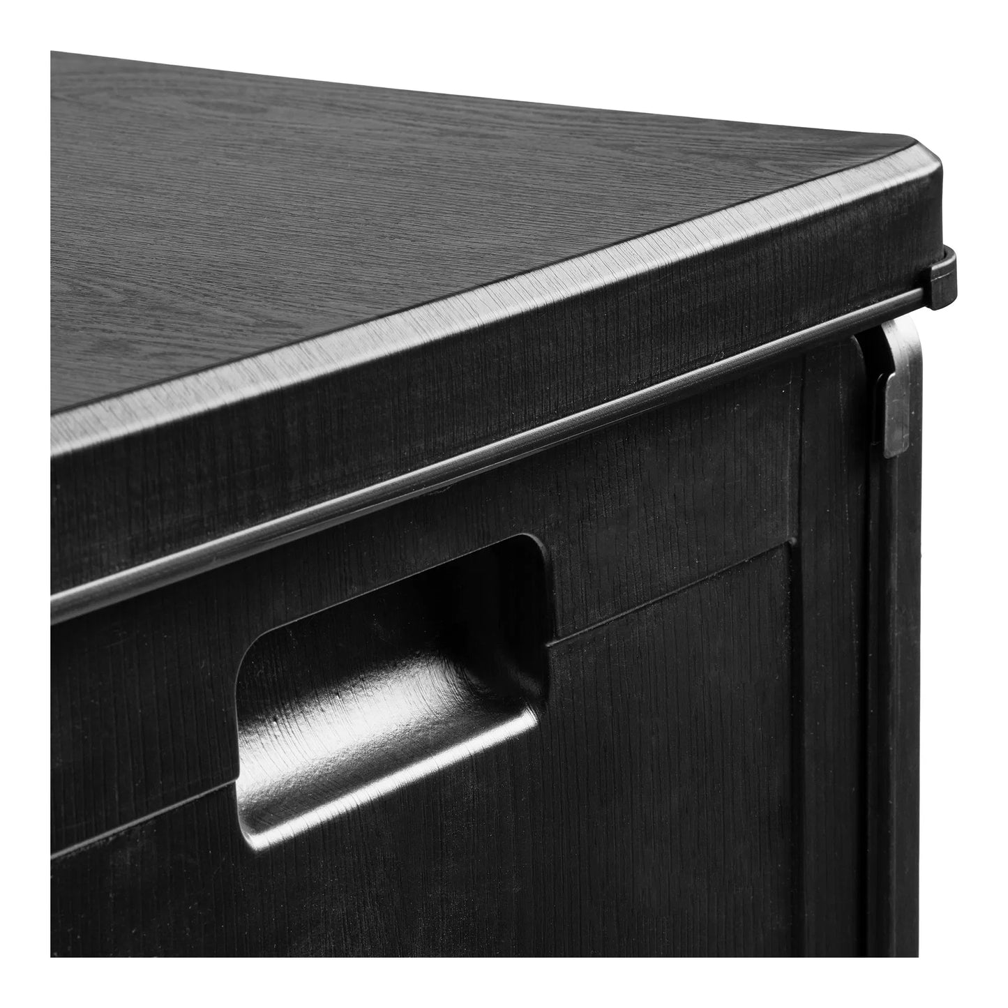 Garten Aufbewahrungsbox Kaldina mit Deckel Schwarz