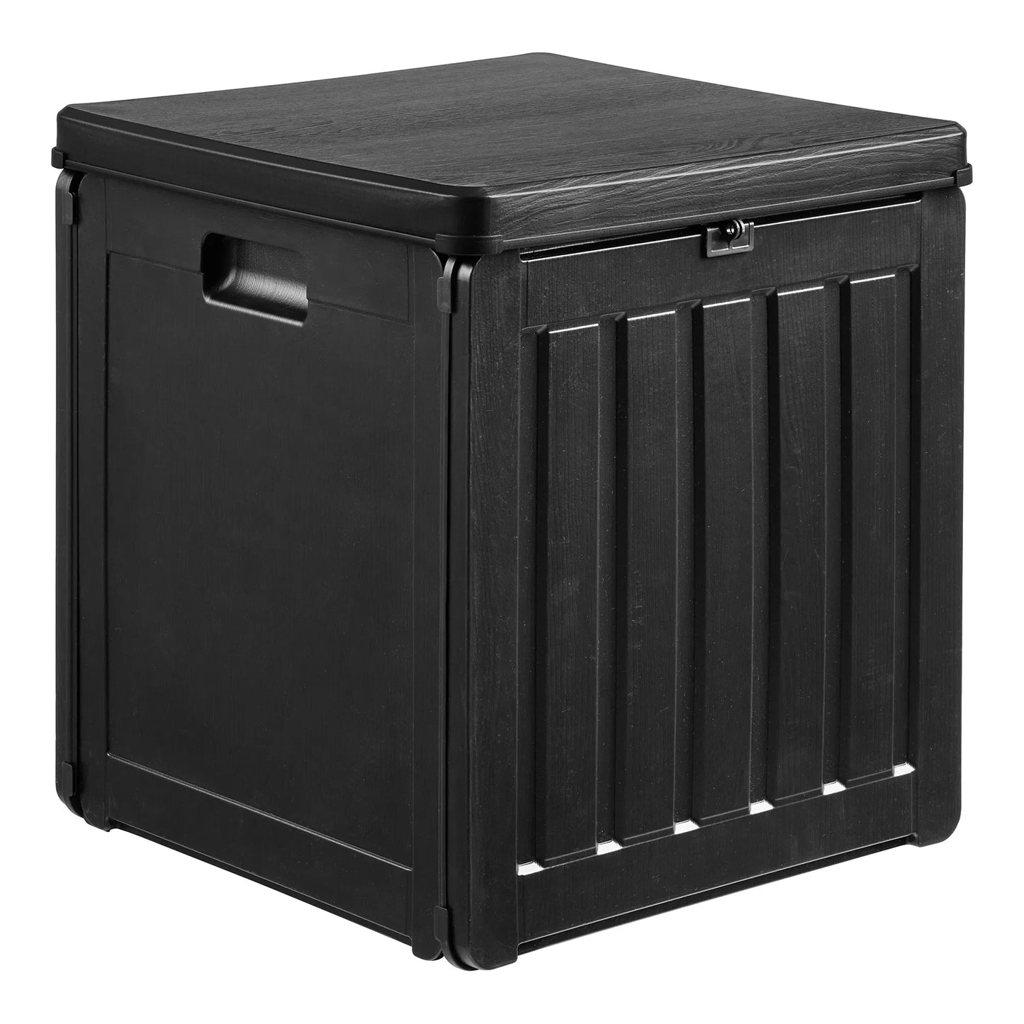 Garten Aufbewahrungsbox Kaldina mit Deckel Schwarz