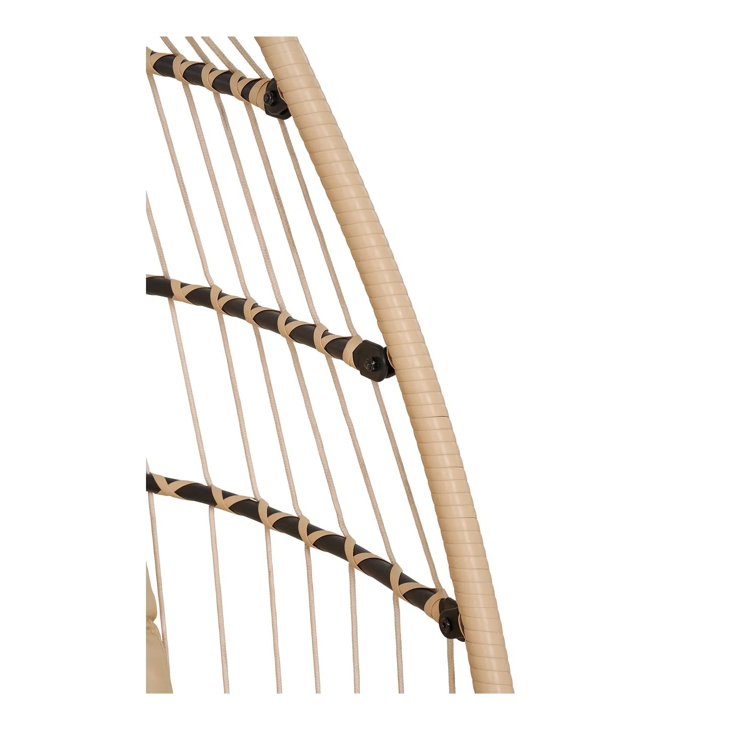 Luxusbetten24 Valora Hängesessel aus PE‑Rattan, Beige