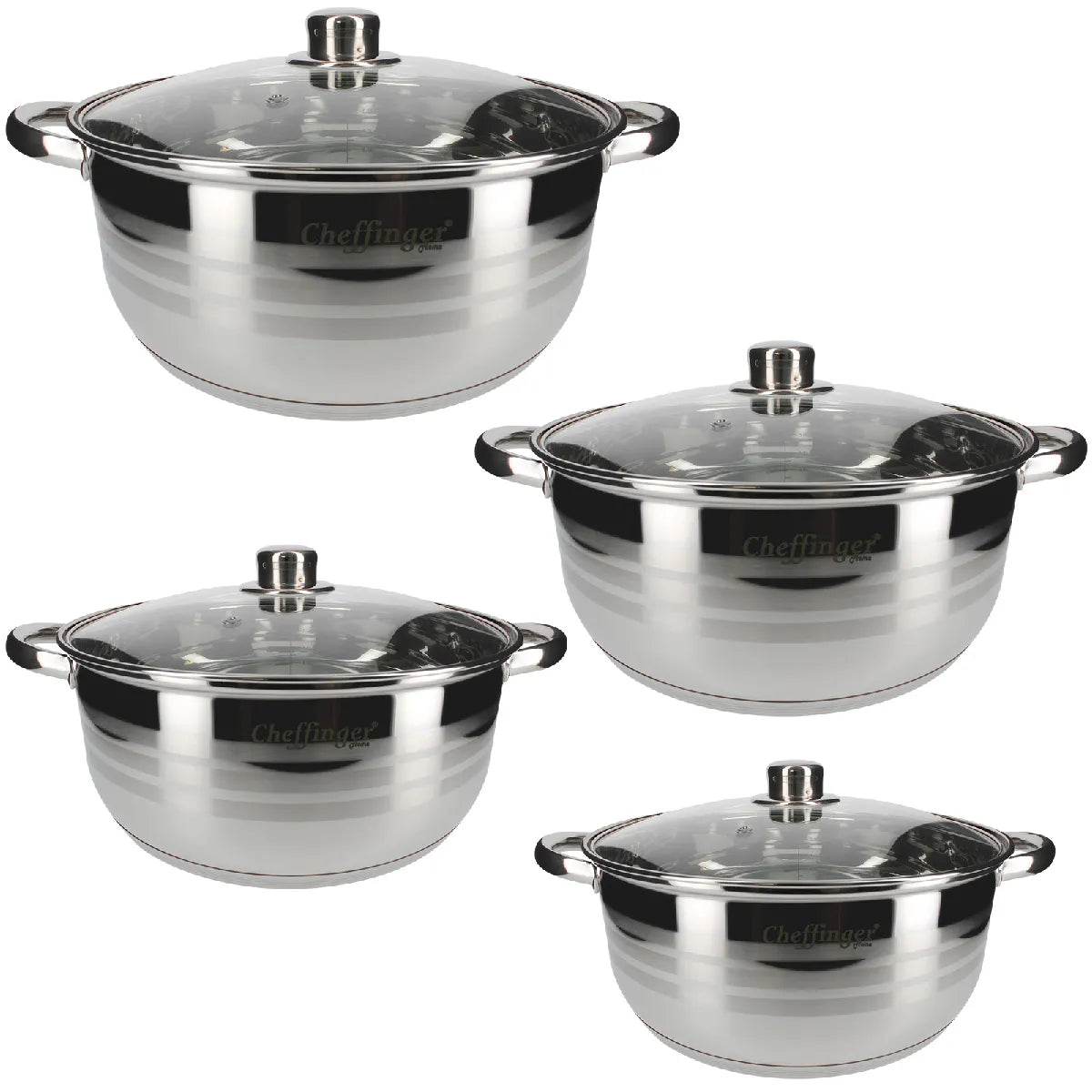 Batterie Marmites Inox Cheffinger Gris MKR00011346568