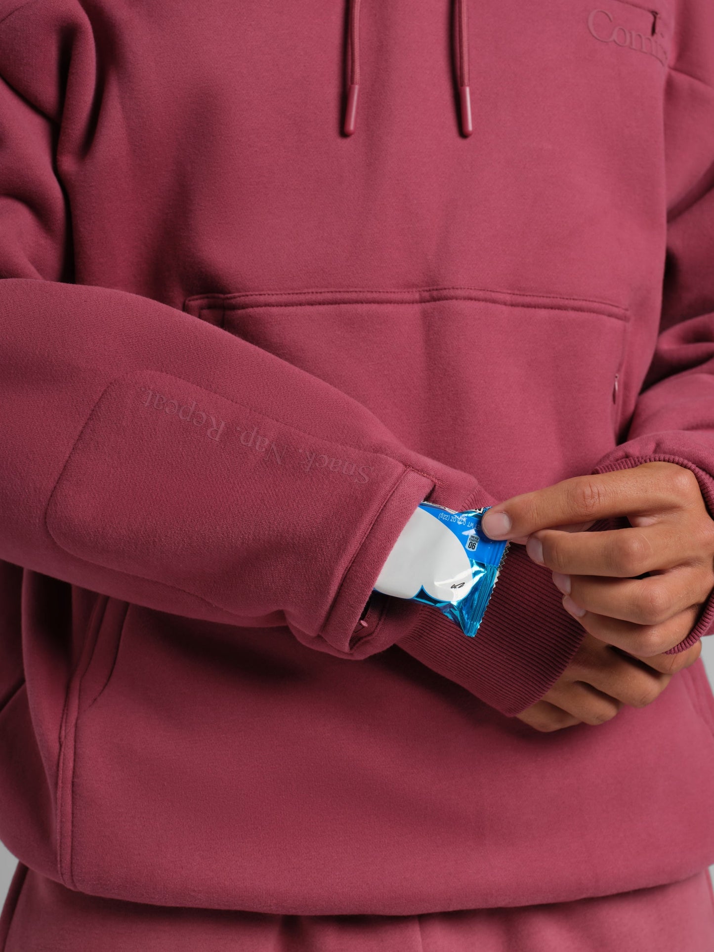 Comfrt Snak™ Hoodie Unisex Heavyweight Fleece mit 6 Snacktaschen