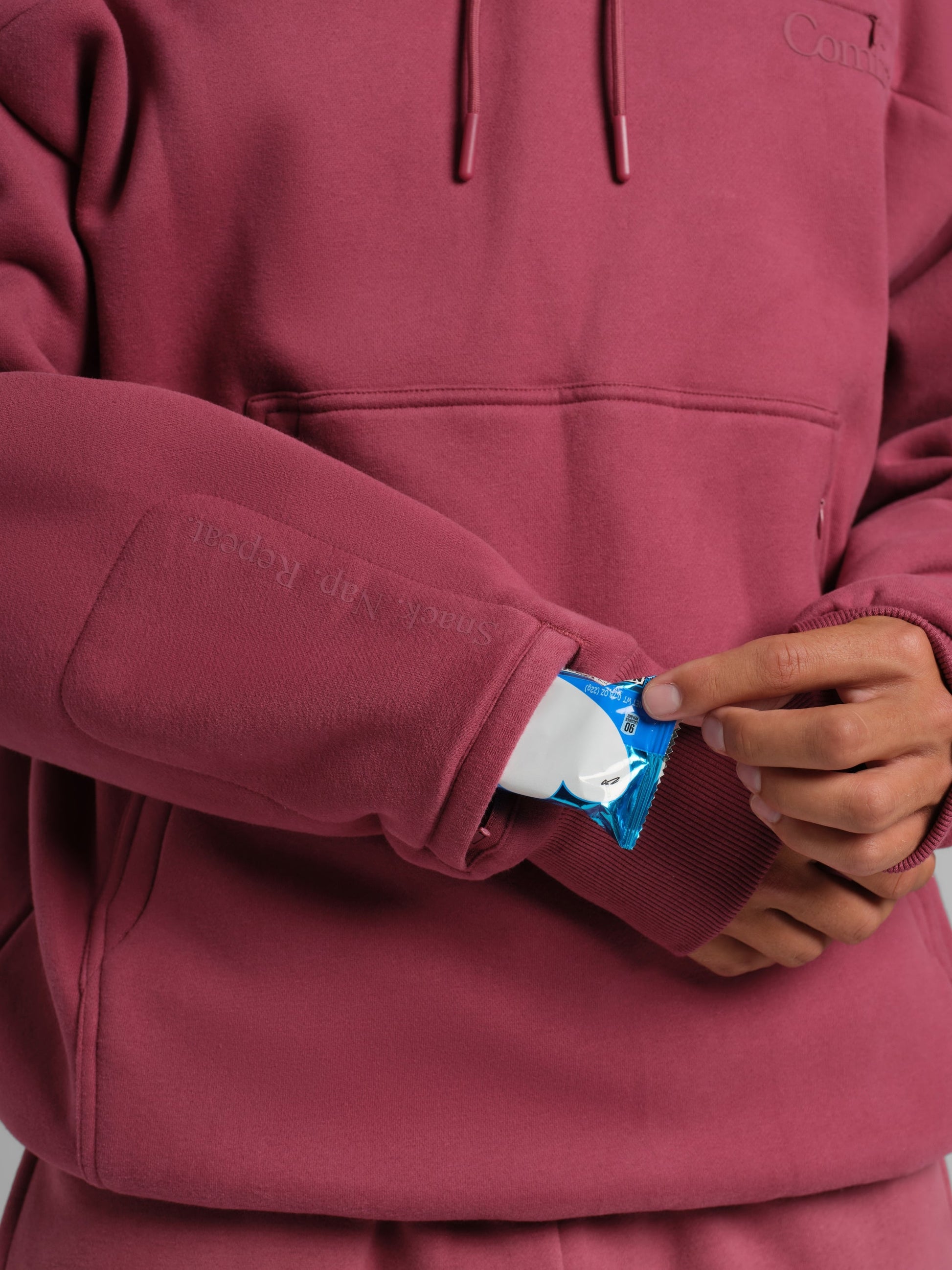 Comfrt Snak™ Hoodie Unisex Heavyweight Fleece mit 6 Snacktaschen
