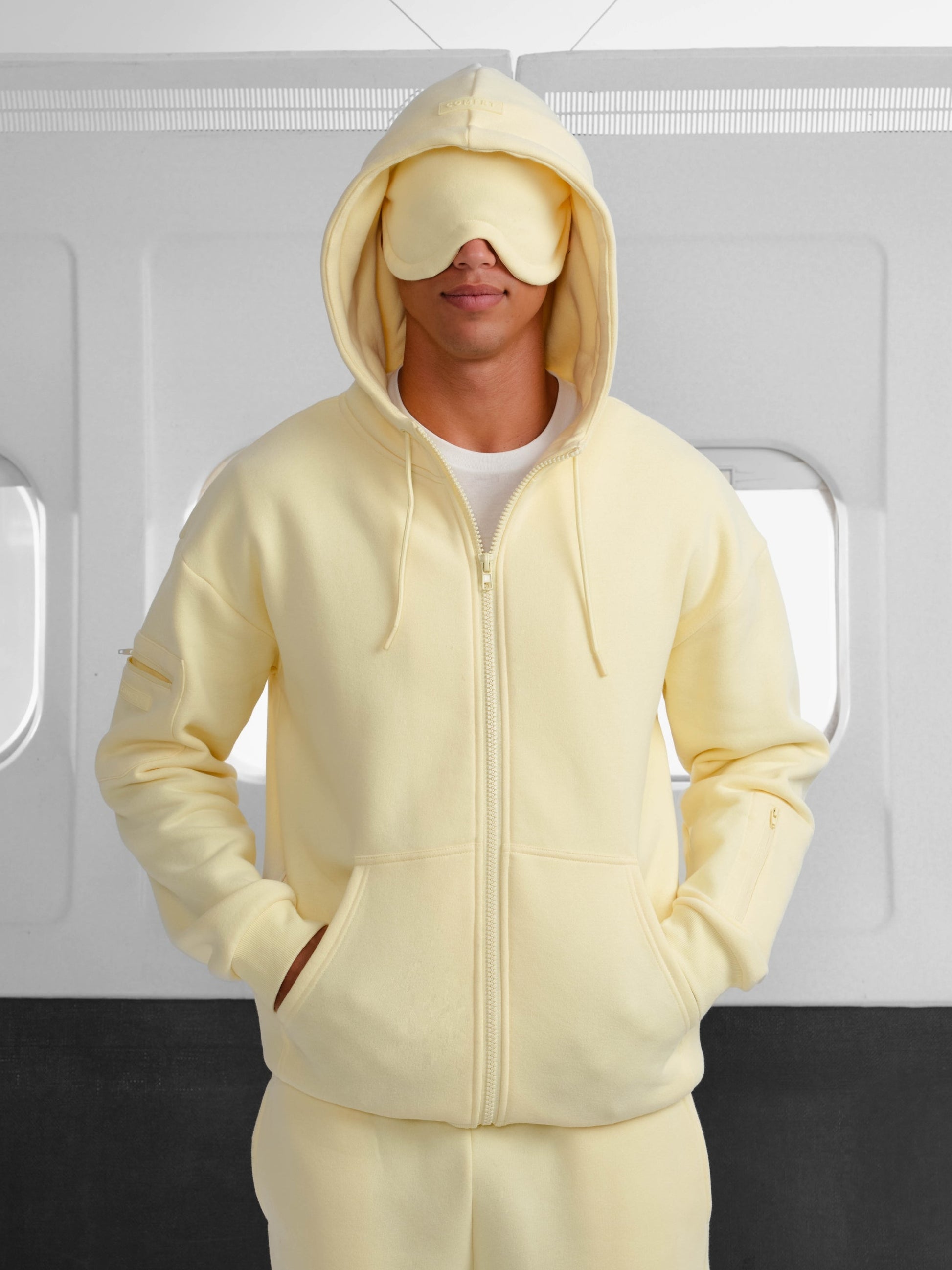 Comfrt Airplane Mode Travel Zip Hoodie