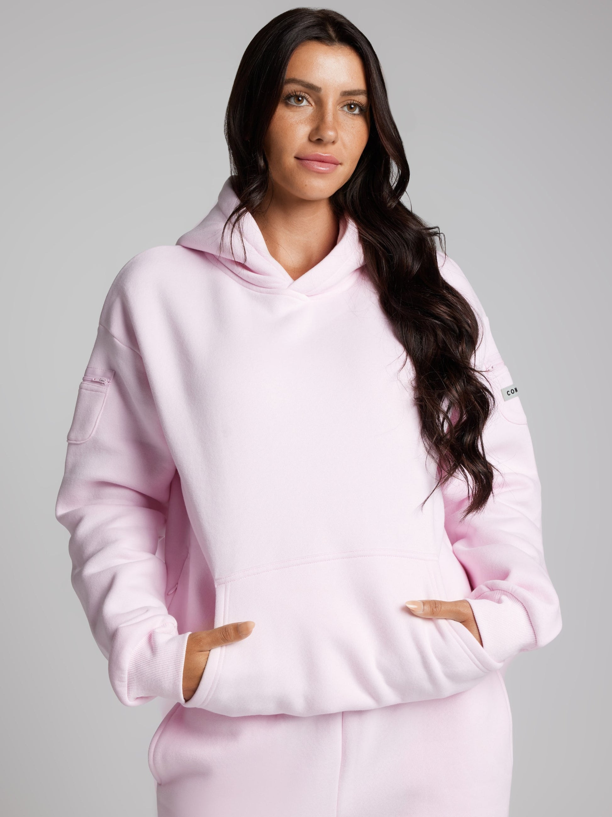 Comfrt Travel Essentials Hoodie Superweich Baumwollmischung Oversized Moss
