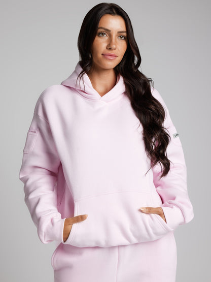 Comfrt Travel Essentials Hoodie Superweich Baumwollmischung Oversized Moss