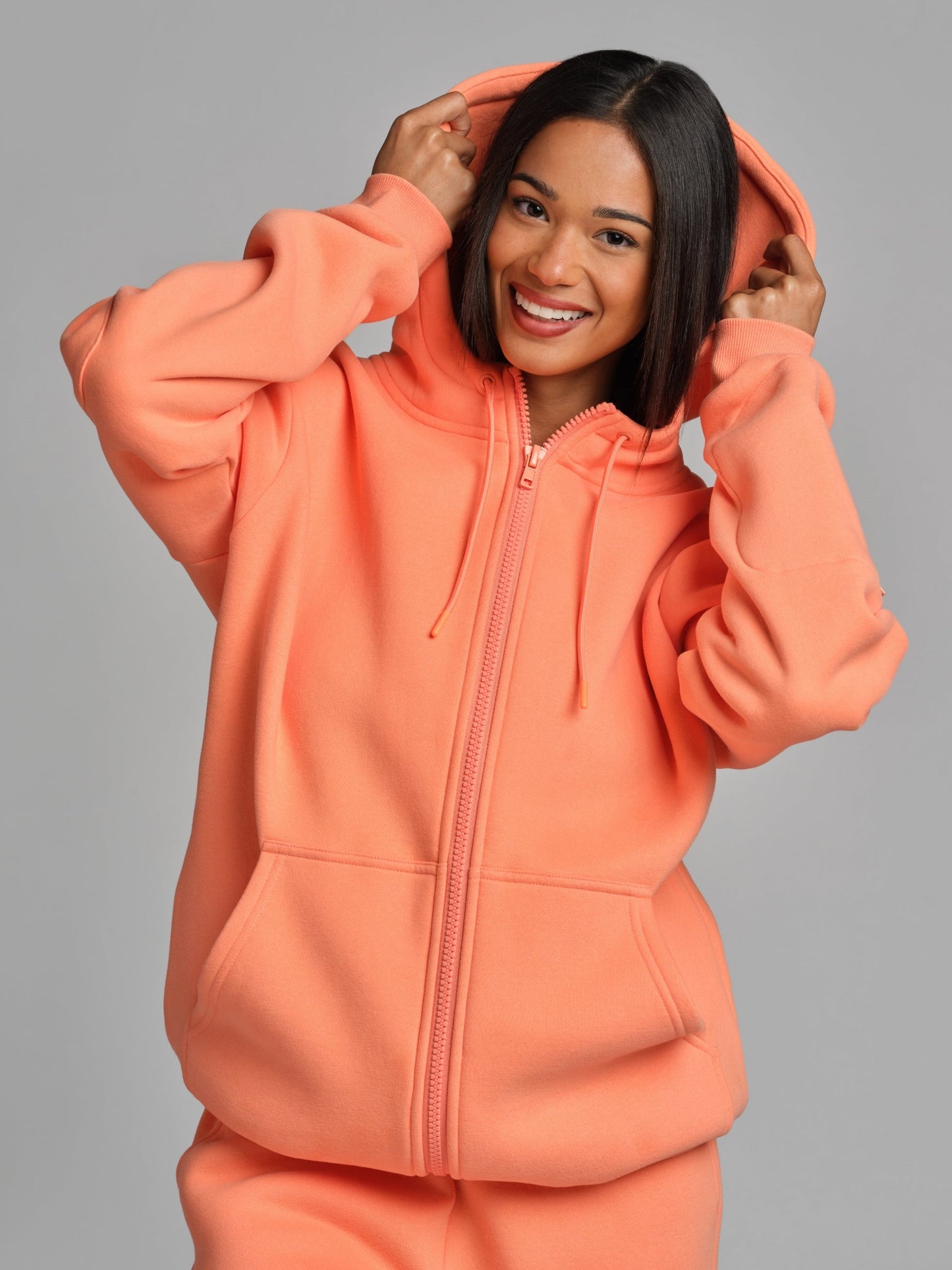 Comfrt Airplane Mode Travel Zip Hoodie Vollreißverschluss