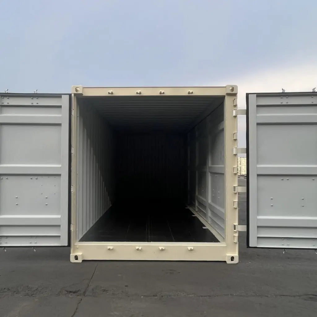 Contenedores Ejido Contenitore Marittimo 20 Piedi Open Side Beige