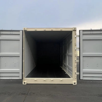 Contenedores Ejido Contenitore Marittimo 20 Piedi Open Side Beige