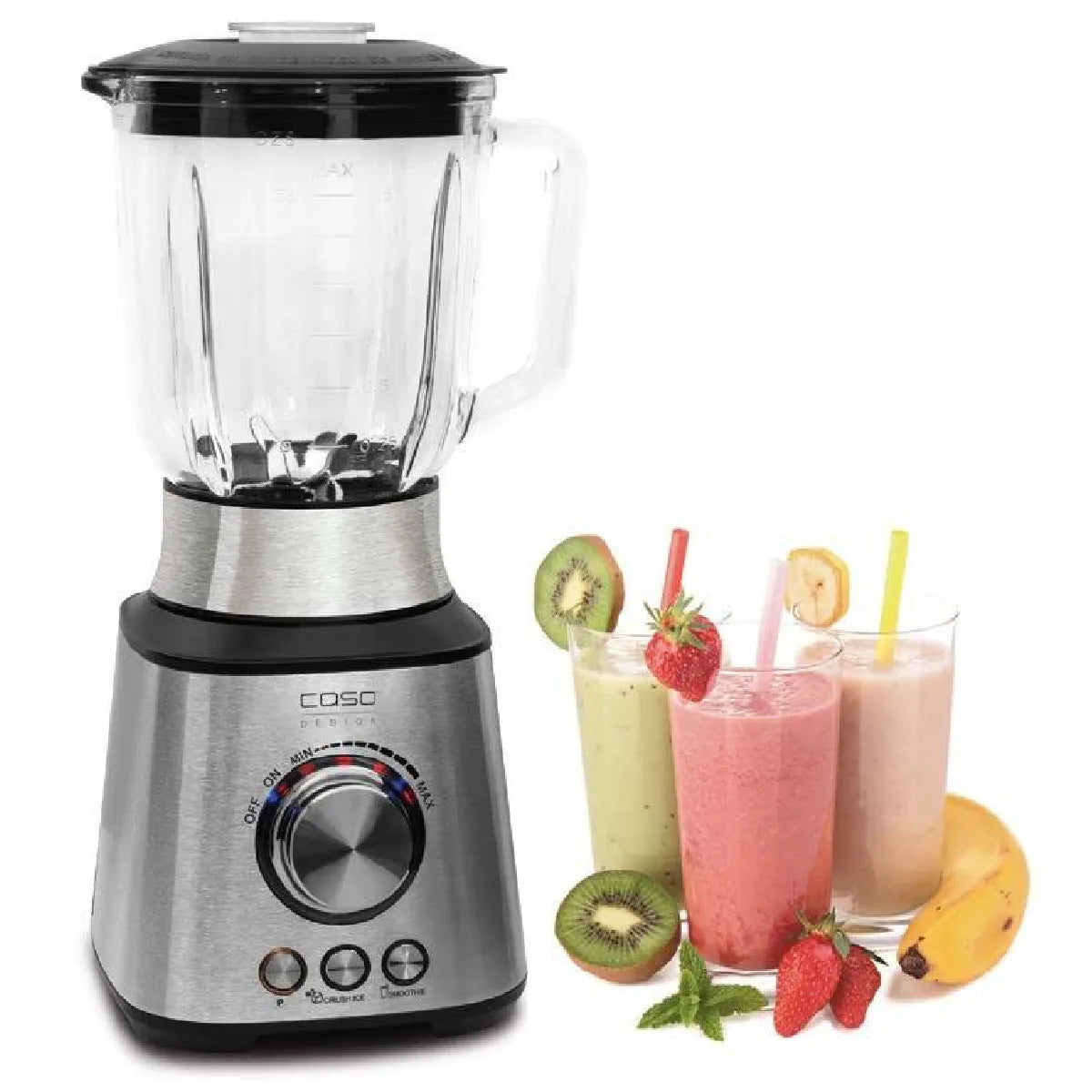 Caso MX1000 Licuadora 1000W con Vaso de Vidrio 1,5L
