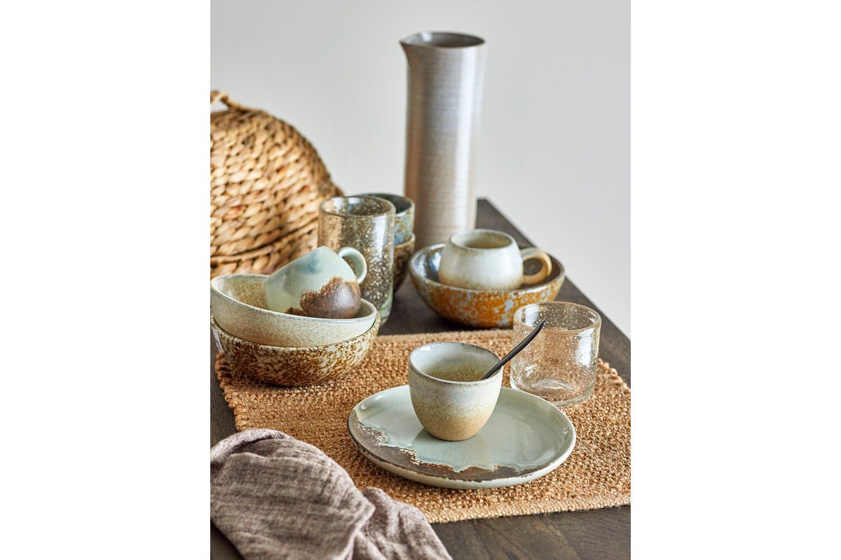 Luxusbetten24 Avelin Tasse Aus Steingut Ohne Henkel, Mehrfarbig