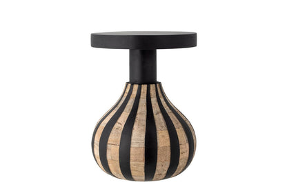 Mila Beistelltisch – FSC‑zertifiziert Mangoholz, Schwarz, Modern, Klein, Komfort