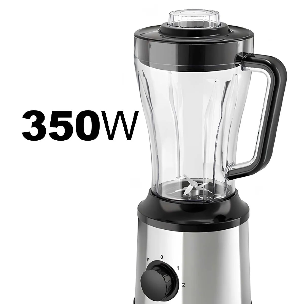 Avizar Licuadora Eléctrica 350W 1.8L Negro Plata