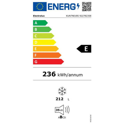 Electrolux KUN7NE18S Congelador 212 L No Frost Puerta Reversible