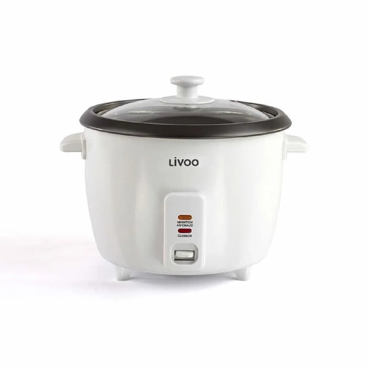 Livoo 1.5L Arrocera Eléctrica Recubrimiento Antiadherente Blanco