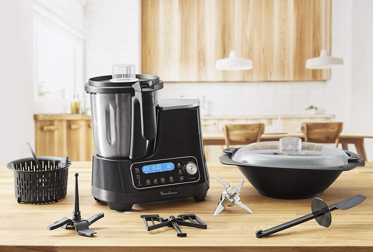 Robot Cuiseur Multifonction Moulinex Noir HF456810