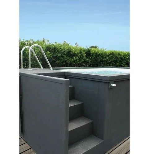 Bourgogne Mini-Poolbehälter-Set mit Technikraum und Deck 5,25 m × 2,55 m