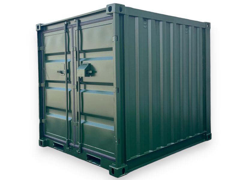 Container 8-Fuß Neu RAL 6007 Grün Standard Lagerlösung